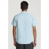 RVCA RVCA Men's Thatll Do Stretch Short Sleeve Shirt - Deep Teal Deep Teal S Mens Button Up Short Sleeve Shirts