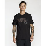 RVCA RVCA Men's VA Blur Short Sleeve Shirt - Black Black S Mens T-Shirts