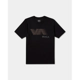 RVCA RVCA Men's VA Blur Short Sleeve Shirt - Black Black S Mens T-Shirts