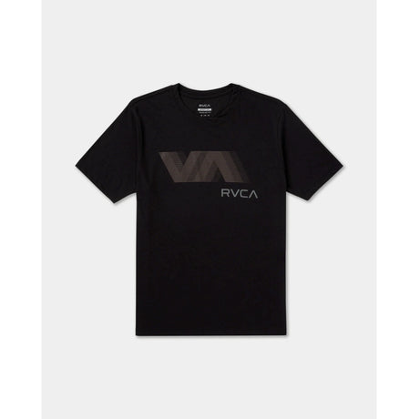 RVCA RVCA Men's VA Blur Short Sleeve Shirt - Black Black S Mens T-Shirts