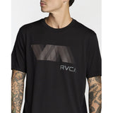 RVCA RVCA Men's VA Blur Short Sleeve Shirt - Black Black S Mens T-Shirts