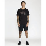 RVCA RVCA Men's VA Blur Short Sleeve Shirt - Black Black S Mens T-Shirts
