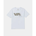 RVCA RVCA Men's VA Blur Short Sleeve Shirt - White White S Mens T-Shirts