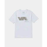 RVCA RVCA Men's VA Blur Short Sleeve Shirt - White White S Mens T-Shirts
