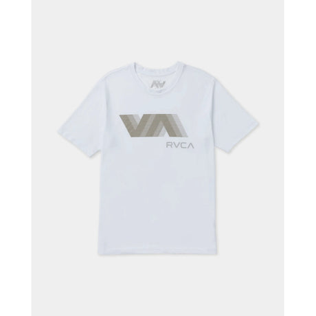 RVCA RVCA Men's VA Blur Short Sleeve Shirt - White White S Mens T-Shirts