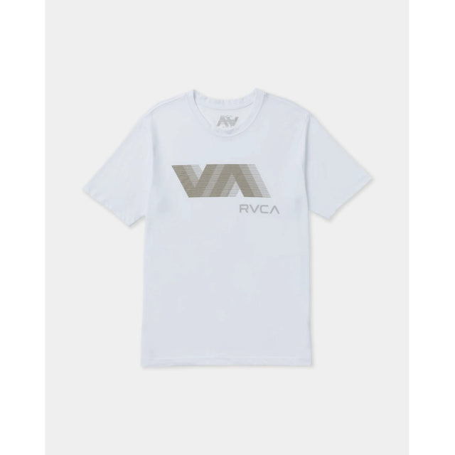 RVCA RVCA Men's VA Blur Short Sleeve Shirt - White White S Mens T-Shirts