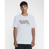 RVCA RVCA Men's VA Blur Short Sleeve Shirt - White White S Mens T-Shirts