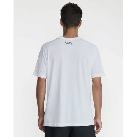 RVCA RVCA Men's VA Blur Short Sleeve Shirt - White White S Mens T-Shirts