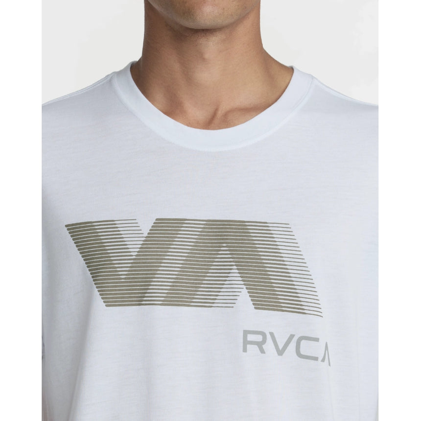 RVCA RVCA Men's VA Blur Short Sleeve Shirt - White White S Mens T-Shirts