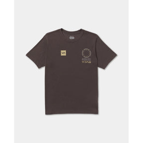 RVCA RVCA Men's VA Mark 2 Short Sleeve Shirt - Mocha Mocha S Mens T-Shirts