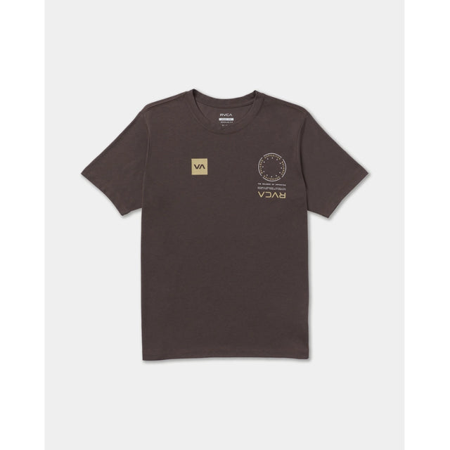 RVCA RVCA Men's VA Mark 2 Short Sleeve Shirt - Mocha Mocha S Mens T-Shirts