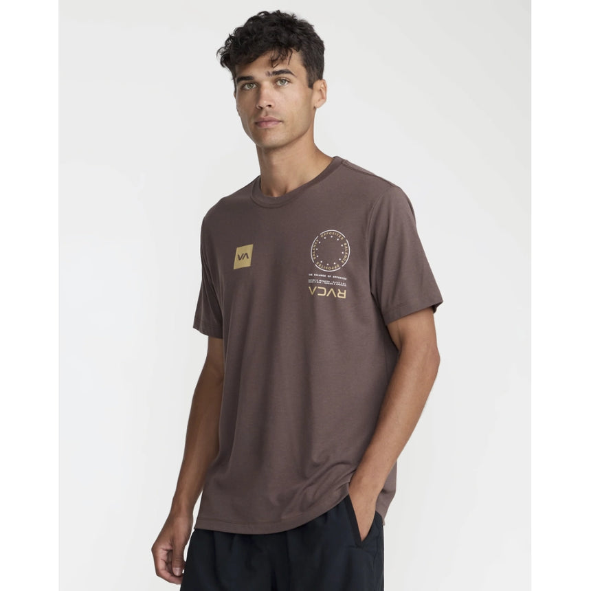 RVCA RVCA Men's VA Mark 2 Short Sleeve Shirt - Mocha Mocha S Mens T-Shirts