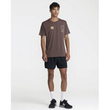 RVCA RVCA Men's VA Mark 2 Short Sleeve Shirt - Mocha Mocha S Mens T-Shirts