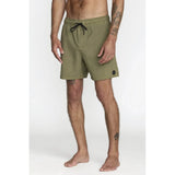 RVCA RVCA Men's VA Pigment Elastic Short 16" - Martini Olive Martini Olive S Mens Elastic Casual Trunks