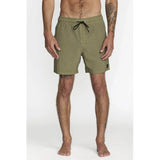 RVCA RVCA Men's VA Pigment Elastic Short 16" - Martini Olive Martini Olive S Mens Elastic Casual Trunks