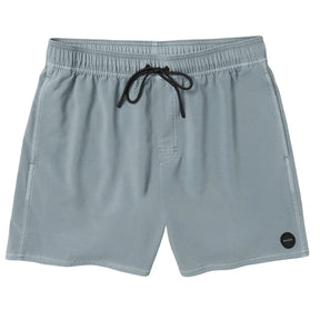 RVCA RVCA Men's VA Pigment Elastic Swim Short 16" - Lead Lead S Mens Elastic Casual Trunks