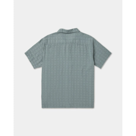RVCA RVCA Men's Vacancy Short Sleeve Shirt - Lead Lead S Mens Button Up Short Sleeve Shirts