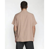 RVCA RVCA Men's Vacancy Short Sleeve Shirt - Pale Mauve Pale Mauve S Mens Button Up Short Sleeve Shirts
