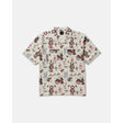 RVCA RVCA Men's Wasteland Short Sleeve Shirt - Natural Natural S Mens Button Up Short Sleeve Shirts