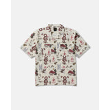 RVCA RVCA Men's Wasteland Short Sleeve Shirt - Natural Natural S Mens Button Up Short Sleeve Shirts