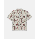 RVCA RVCA Men's Wasteland Short Sleeve Shirt - Natural Natural S Mens Button Up Short Sleeve Shirts