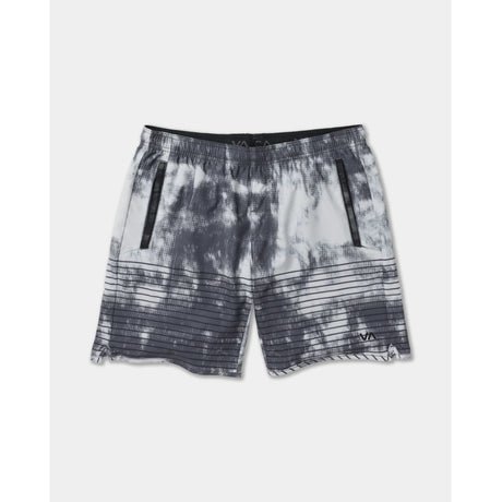 RVCA RVCA Men's Yogger Stretch 17" Athletic Short - Black Blur Black Blur S Mens Elastic Swim Trunks