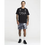 RVCA RVCA Men's Yogger Stretch 17" Athletic Short - Black Blur Black Blur S Mens Elastic Swim Trunks