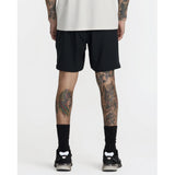 RVCA RVCA Men's Yogger Stretch 17" Short - Black Black S Mens Elastic Swim Trunks