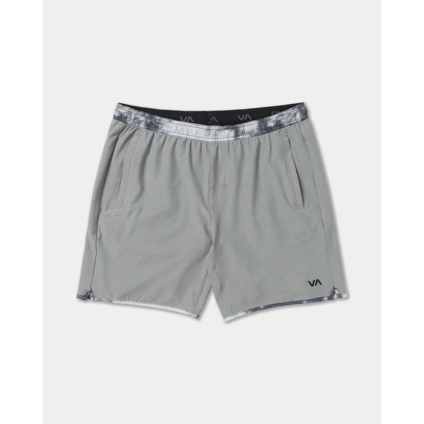 RVCA RVCA Men's Yogger Stretch Contrast 17" Short - Heather Grey Heather Grey S Mens Elastic Swim Trunks