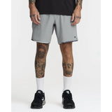 RVCA RVCA Men's Yogger Stretch Contrast 17" Short - Heather Grey Heather Grey S Mens Elastic Swim Trunks