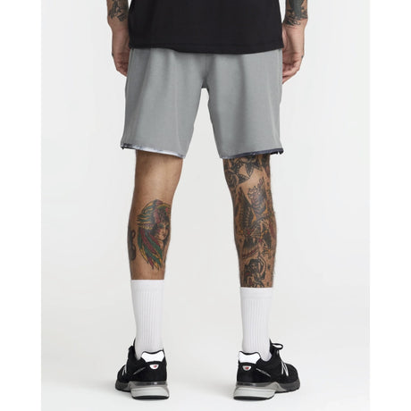 RVCA RVCA Men's Yogger Stretch Contrast 17" Short - Heather Grey Heather Grey S Mens Elastic Swim Trunks