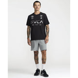 RVCA RVCA Men's Yogger Stretch Contrast 17" Short - Heather Grey Heather Grey S Mens Elastic Swim Trunks