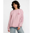 RVCA RVCA Women's Baggie Boyfriend Crew Lush Lilac XS Womens Pull Over Hoodies