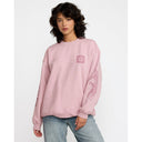 RVCA RVCA Women's Baggie Boyfriend Crew Lush Lilac XS Womens Pull Over Hoodies
