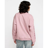 RVCA RVCA Women's Baggie Boyfriend Crew Lush Lilac XS Womens Pull Over Hoodies