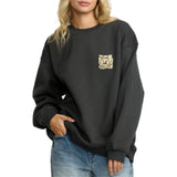 RVCA RVCA Women's Baggie Boyfriend Crew Lush Lilac XS Womens Pull Over Hoodies