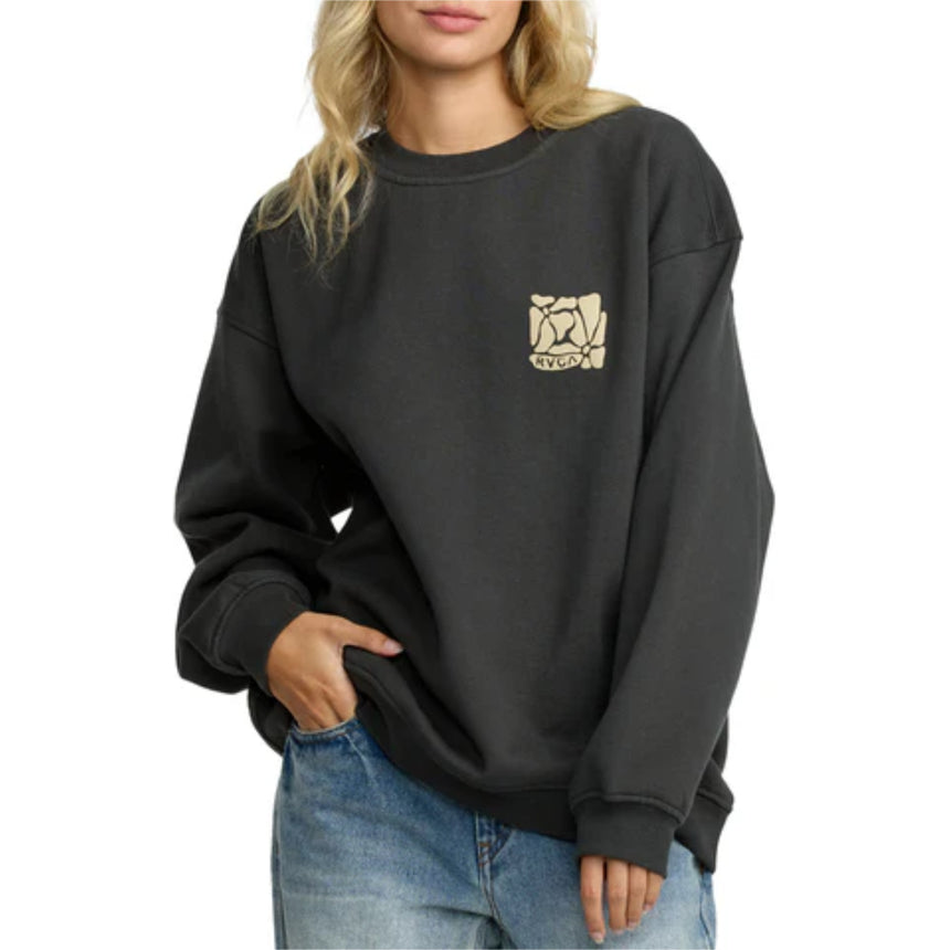 RVCA RVCA Women's Baggie Boyfriend Crew Lush Lilac XS Womens Pull Over Hoodies