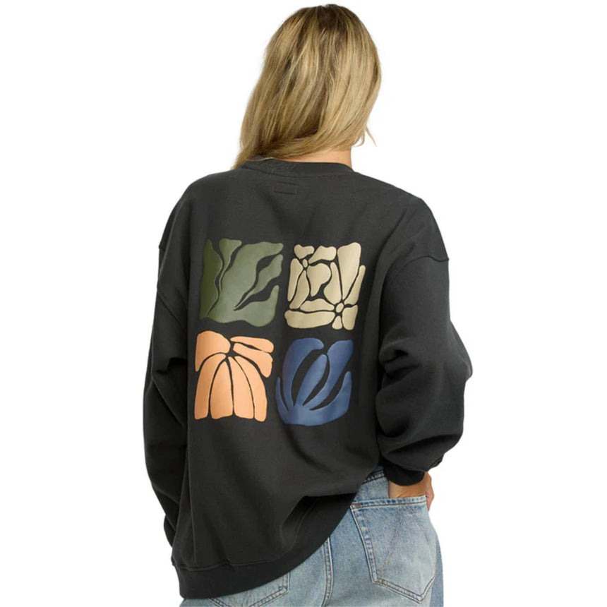 RVCA RVCA Women's Baggie Boyfriend Crew Lush Lilac XS Womens Pull Over Hoodies