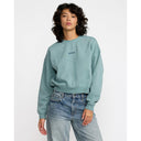 RVCA RVCA Women's Forever Fleece Vintage White S Womens Pull Over Hoodies