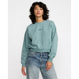RVCA RVCA Women's Forever Fleece Vintage White S Womens Pull Over Hoodies