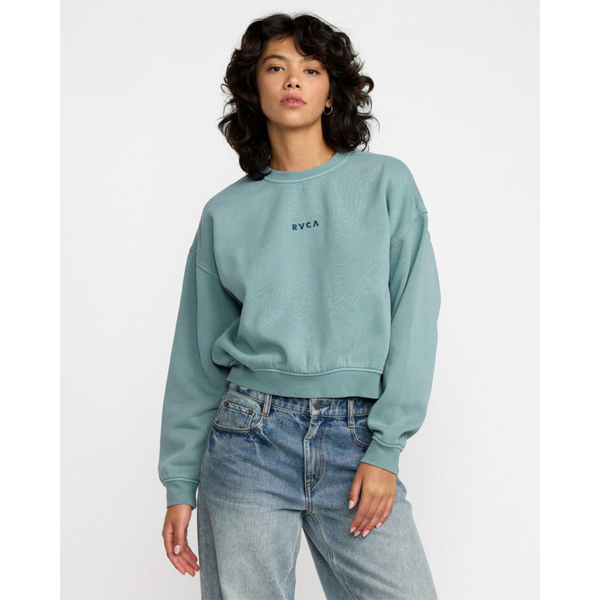 RVCA RVCA Women's Forever Fleece Vintage White S Womens Pull Over Hoodies