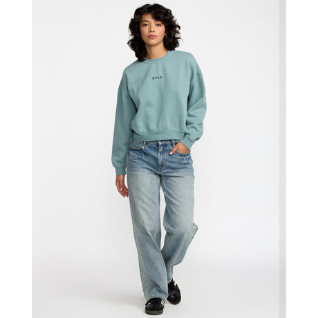 RVCA RVCA Women's Forever Fleece Vintage White S Womens Pull Over Hoodies