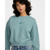 RVCA RVCA Women's Forever Fleece Vintage White S Womens Pull Over Hoodies