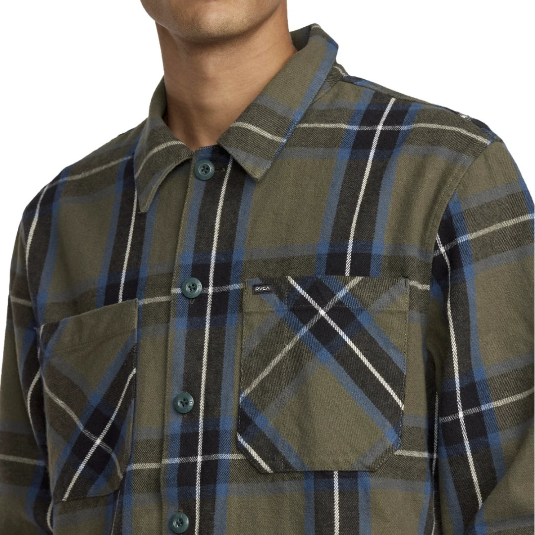 RVCA RVCA Men's Flight Risk Shirt Jacket - Hunter Green Hunter Green S Mens Street Jackets