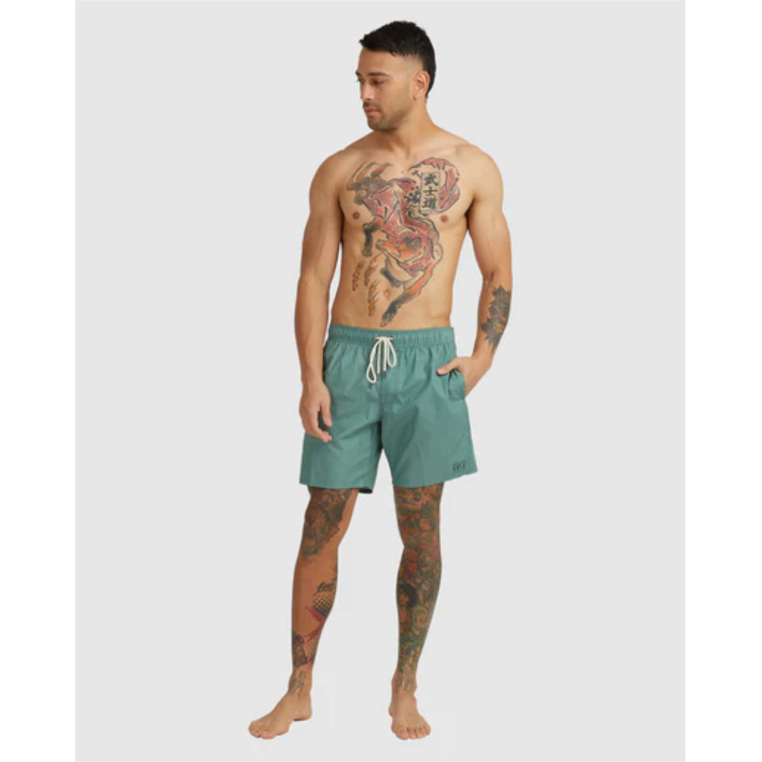 RVCA RVCA Men's Opposites Elastic 2 Shorts Dirty Mint S Mens Elastic Swim Trunks