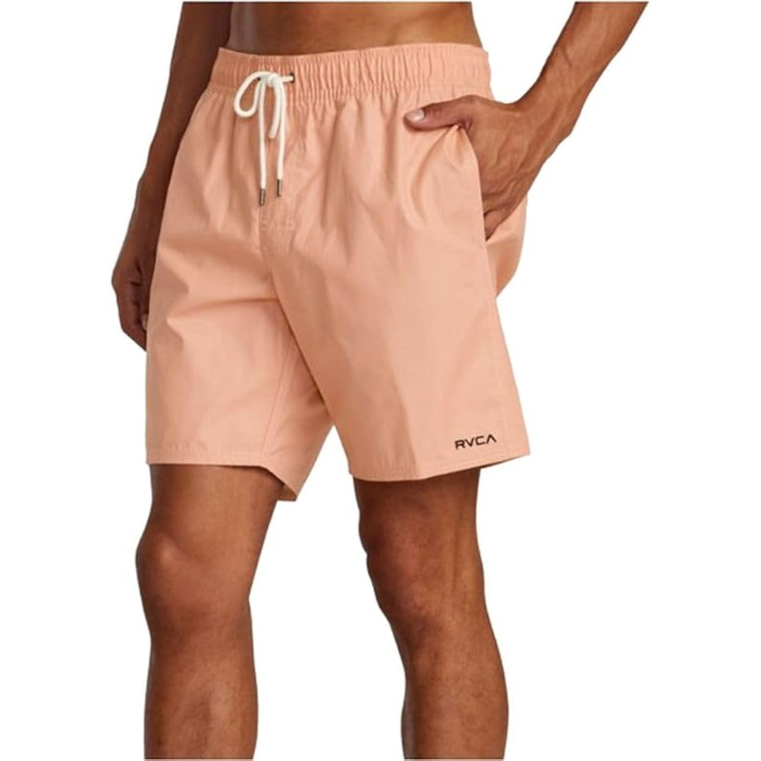 RVCA RVCA Men's Opposites Elastic Shorts Fog S Mens Elastic Swim Trunks