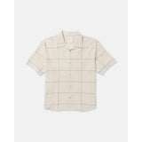RVCA RVCA Men's Vacancy Short Sleeve Button Up Ceramic M Mens Button Up Short Sleeve Shirts