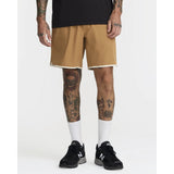 RVCA RVCA Men's Yogger Stretch Contrast 17" Short - Camel Camel S Mens Elastic Swim Trunks