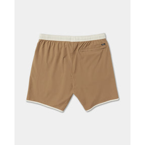 RVCA RVCA Men's Yogger Stretch Contrast 17" Short - Camel Camel S Mens Elastic Swim Trunks