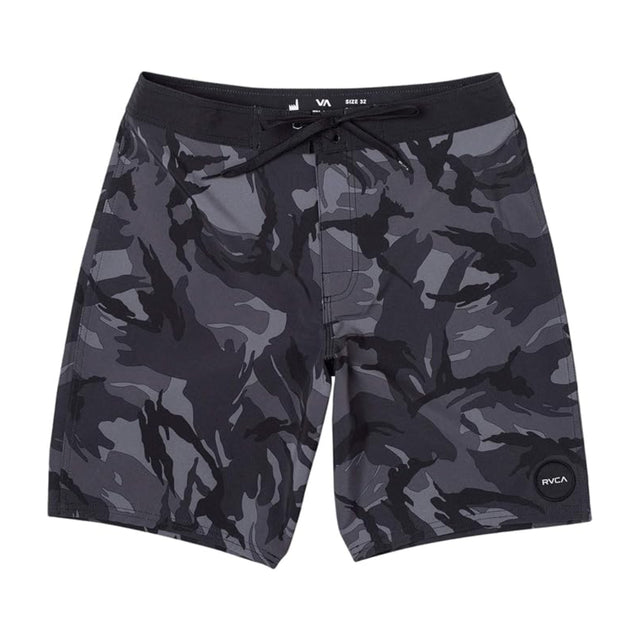RVCA RVCA VA Print 19" Trunk Black Multi 28 Mens Board Shorts